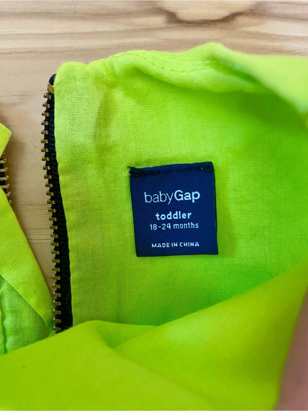 Baby Gap Dress Bright Green Mod 60s Dress Size 18-24 months